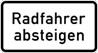 Radfahren absteigen