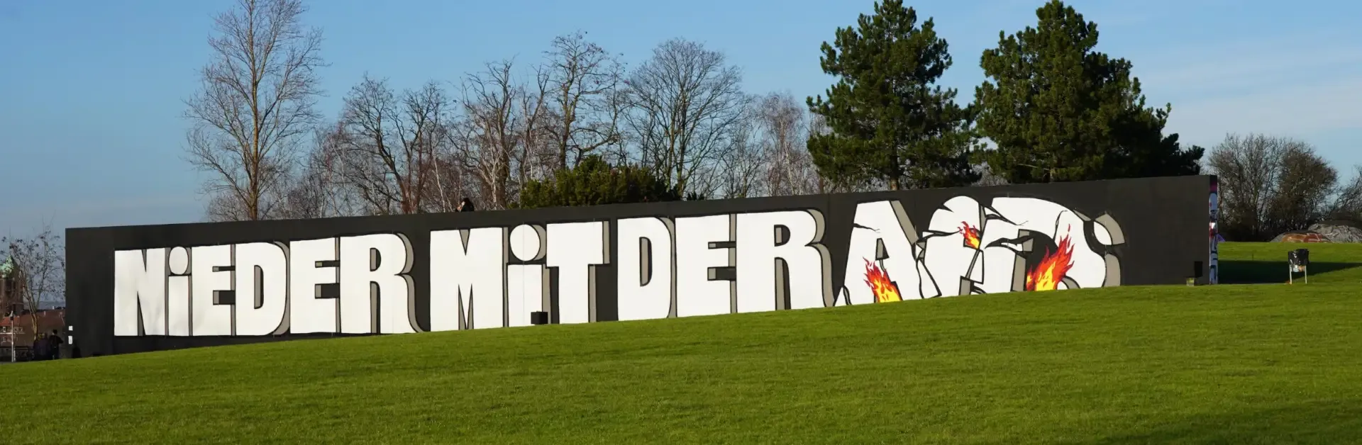 Nieder mit der AFD | Streetart im Westpark Bochum Nieder mit der AFD | Streetart im Westpark Bochum