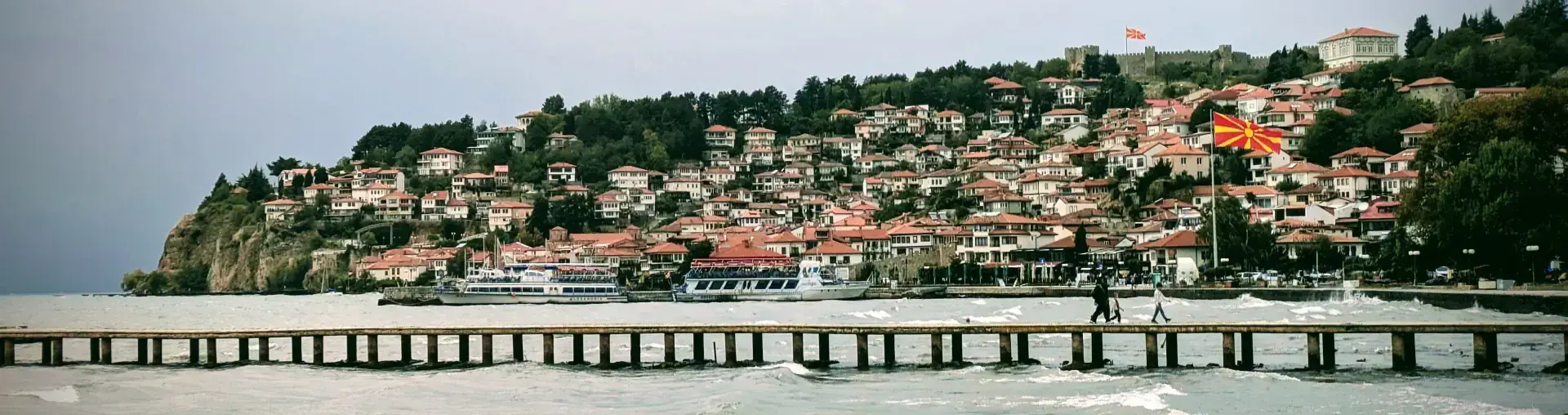 Blick auf Ohrid ohrid und struga